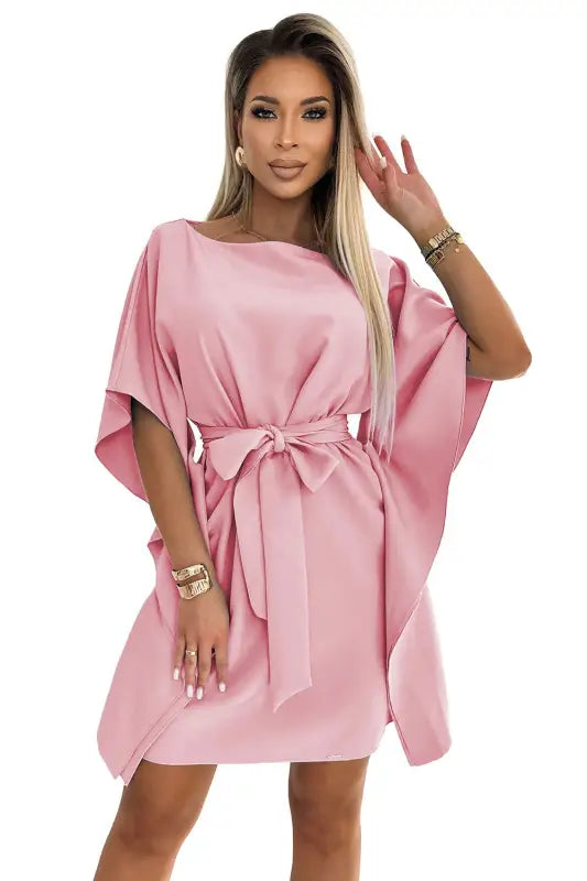 287-32 SOFIA Butterfly dress - dirty pink - Livre e Solta Fashion