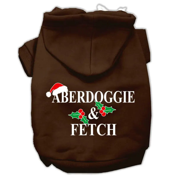 Aberdoggie Christmas Screen Print Pet Hoodies - Livre e Solta Fashion