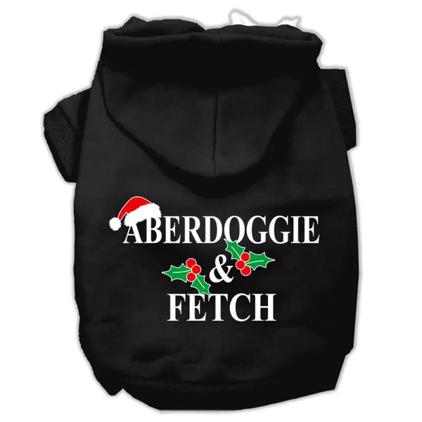 Aberdoggie Christmas Screen Print Pet Hoodies - Livre e Solta Fashion