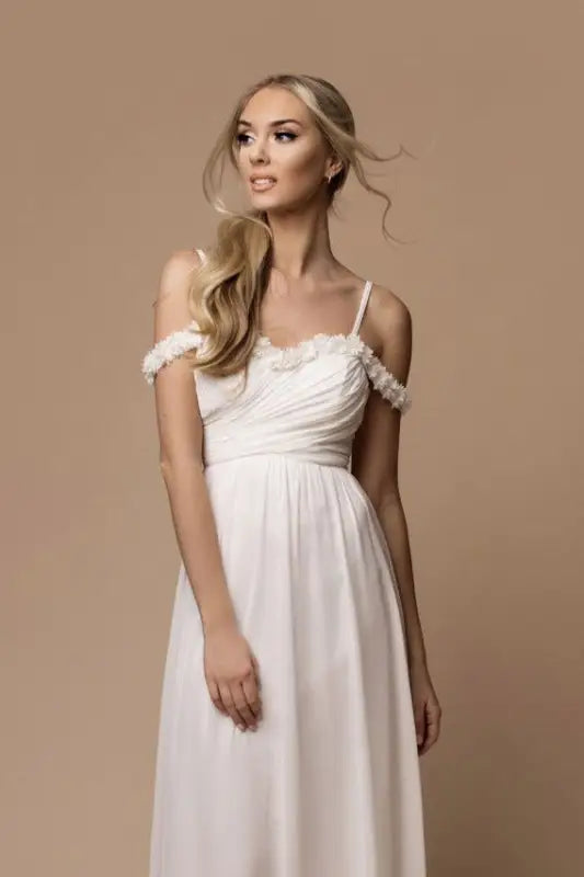 BEATRICE DRESS WHITE 77002-5 - Livre e Solta Fashion