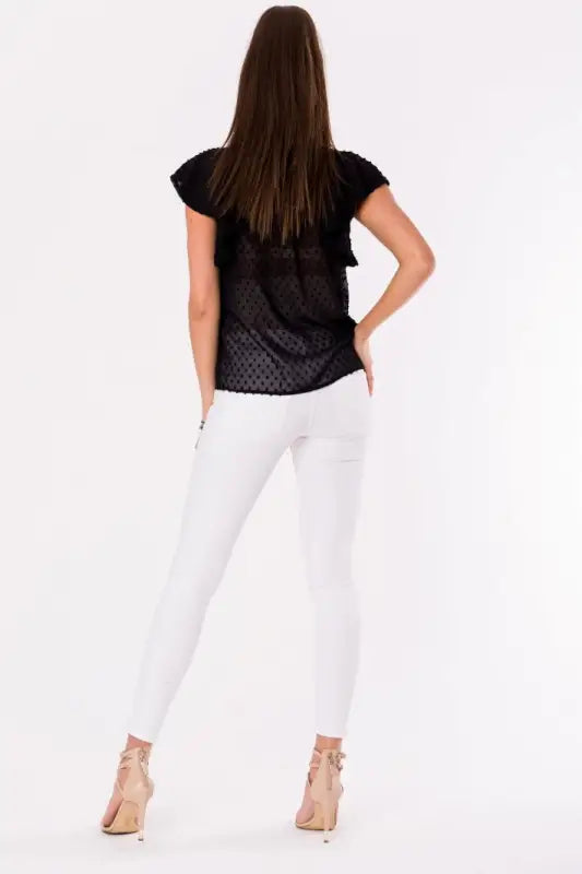 BLOUSE -BLACK 48028-4 - Livre e Solta Fashion