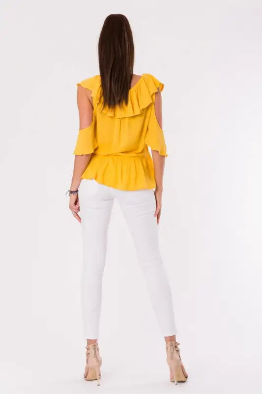 BLOUSE - MUSTARD 48027-1 - Livre e Solta Fashion