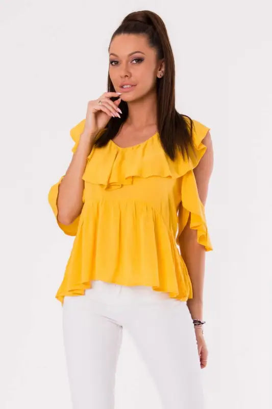 BLOUSE - MUSTARD 48027-1 - Livre e Solta Fashion