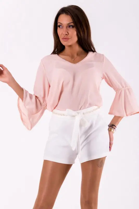 BLOUSE -POWDER PINK 46030-3 - Livre e Solta Fashion