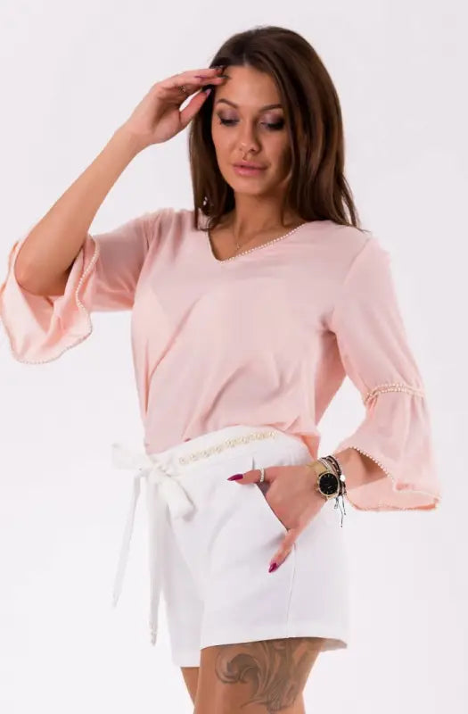 BLOUSE -POWDER PINK 46030-3 - Livre e Solta Fashion