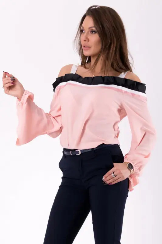 BLOUSE -POWDER PINK 46031-2 - Livre e Solta Fashion