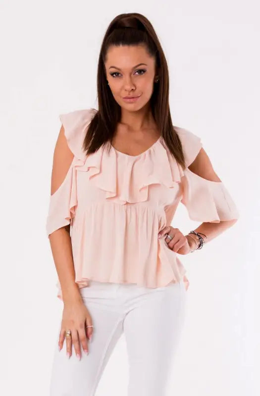 BLOUSE -POWDER PINK 48027-3 - Livre e Solta Fashion