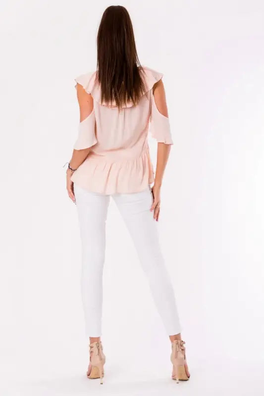 BLOUSE -POWDER PINK 48027-3 - Livre e Solta Fashion