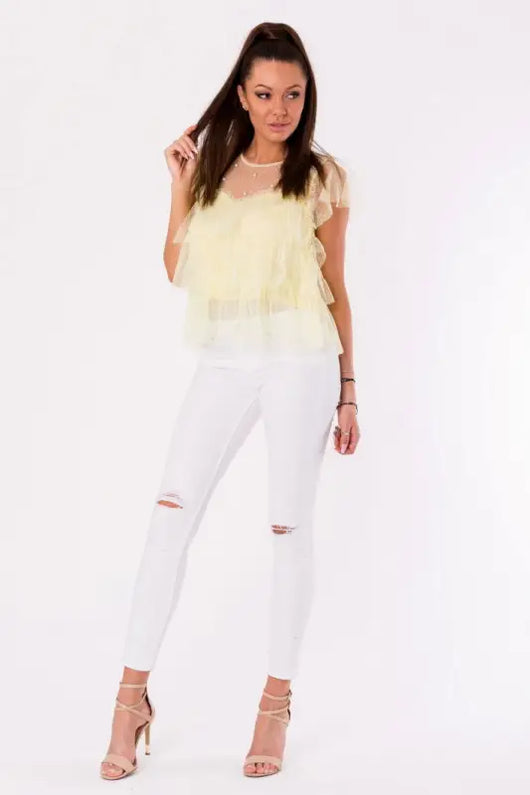 BLOUSE - yellow 48025-3 - Livre e Solta Fashion