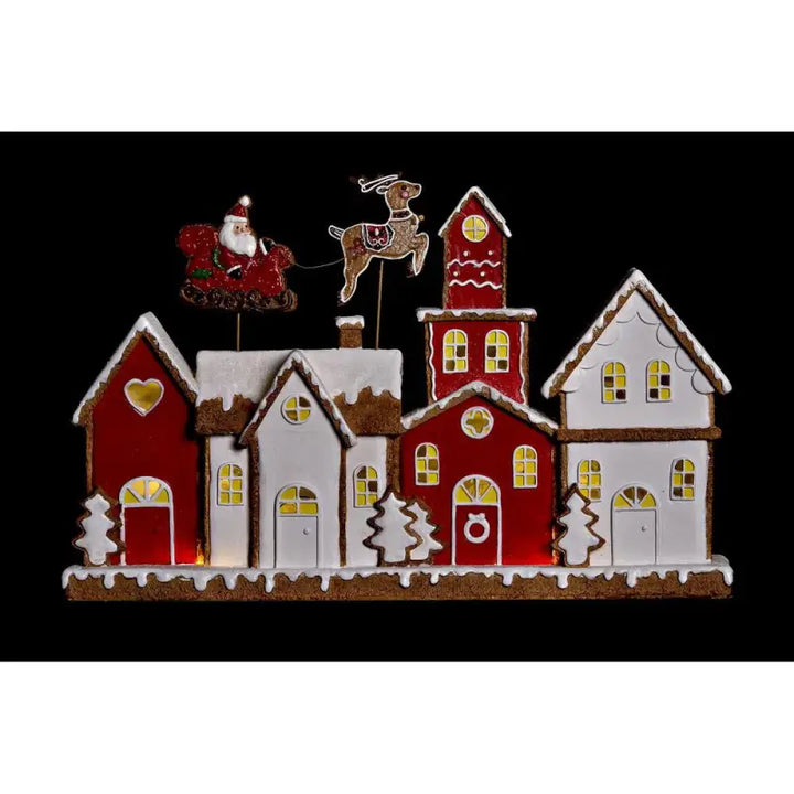 Christmas bauble DKD Home Decor House Resin (41 x 7,5 x 27 cm) - Livre e Solta Fashion