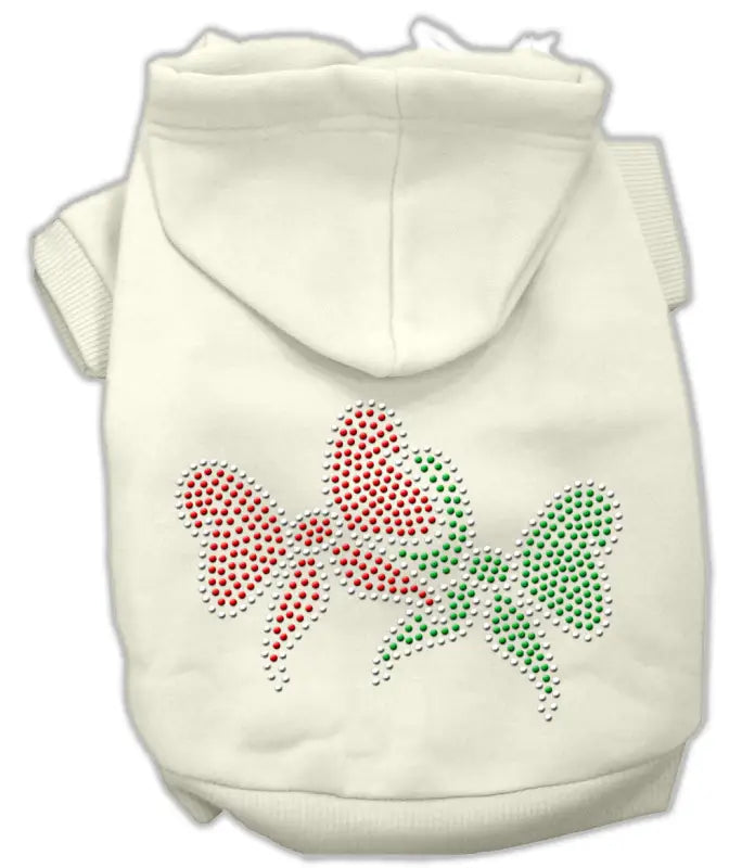 Christmas Bows Rhinestone Hoodie - Livre e Solta Fashion