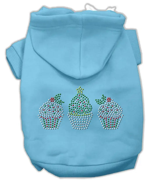 Christmas Cupcakes Rhinestone Hoodie - Livre e Solta Fashion