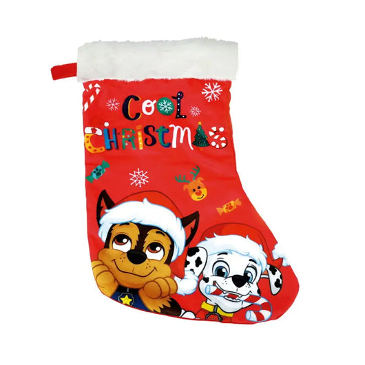 Christmas Stocking The Paw Patrol Friendship 42 cm Polyester - Livre e Solta Fashion