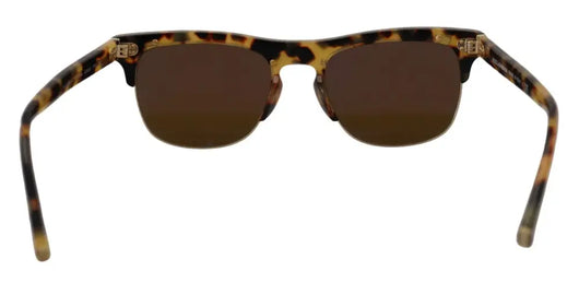 Dolce & Gabbana Brown Gold Acetate Havana DG430A Sunglasses - Livre e Solta Fashion