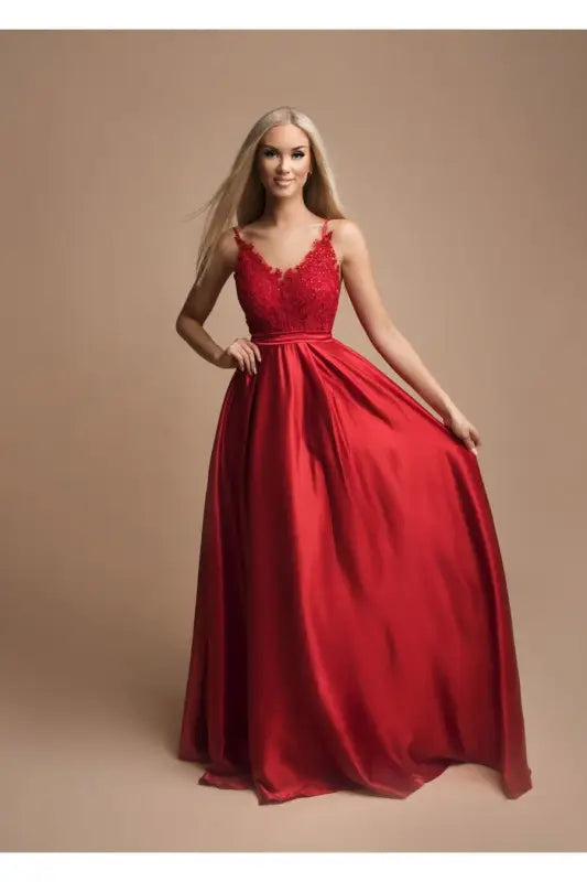 ELLEN  DRESS RED 74002-1 - Livre e Solta Fashion