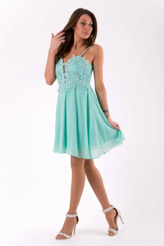 EVA&LOLA  DRESS GREEN 46040-1 - Livre e Solta Fashion