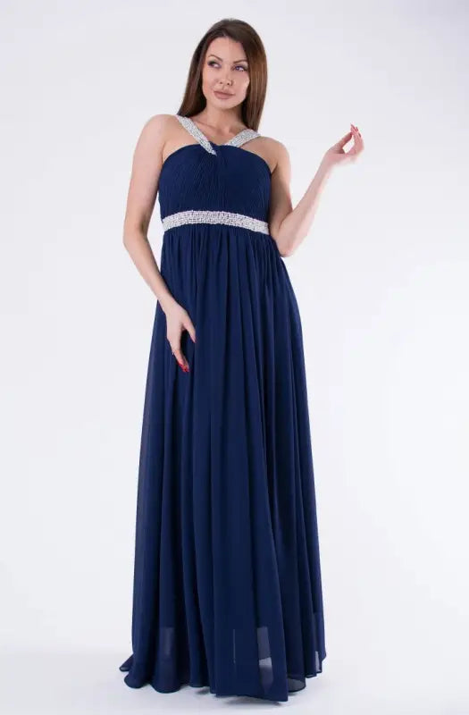 EVA & LOLA DRESS NAVY BLUE 58002-3 - Livre e Solta Fashion