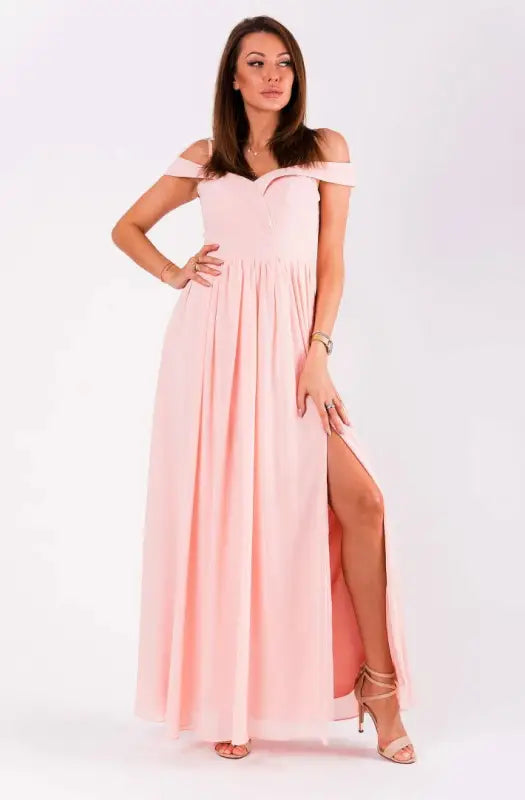 EVA&LOLA  DRESS POWDER PINK 51010-1 - Livre e Solta Fashion