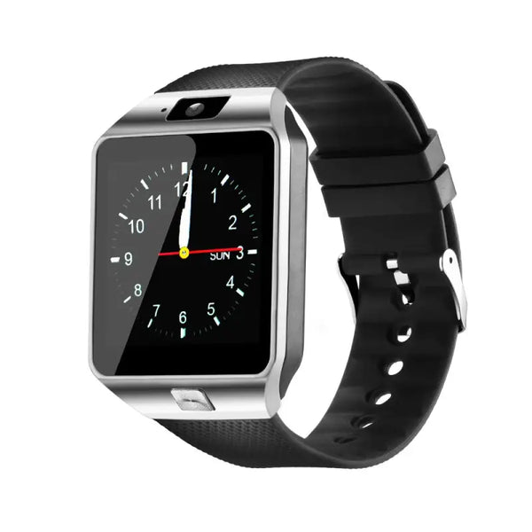 Fashion Bluetooth Smart Watch with SIM and Memory Card Support for Android & iOS Devices  Silver - Livre e Solta Fashion