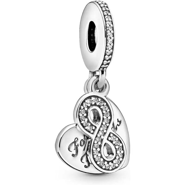 Ladies' Beads Pandora FOREVER FRIENDS HEART - Livre e Solta Fashion