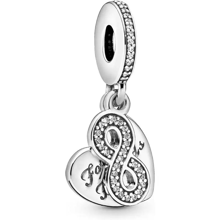 Ladies' Beads Pandora FOREVER FRIENDS HEART - Livre e Solta Fashion