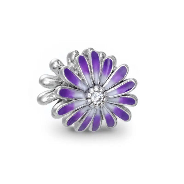 Ladies'Beads Pandora PURPLE DAISY - Livre e Solta Fashion