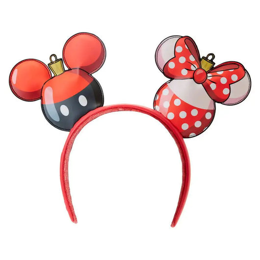 Loungefly Disney Mickey & Minnie Christmas ear headband - Livre e Solta Fashion