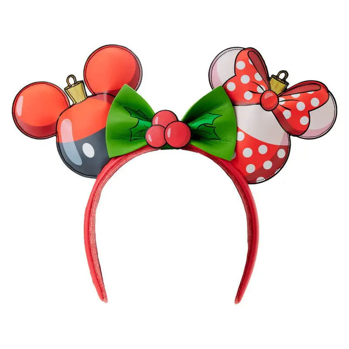 Loungefly Disney Mickey & Minnie Christmas ear headband - Livre e Solta Fashion