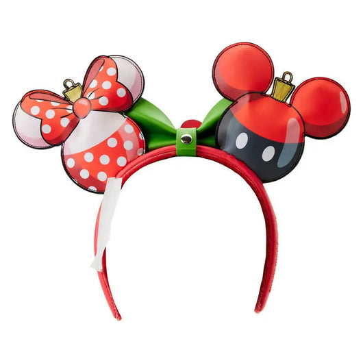 Loungefly Disney Mickey & Minnie Christmas ear headband - Livre e Solta Fashion