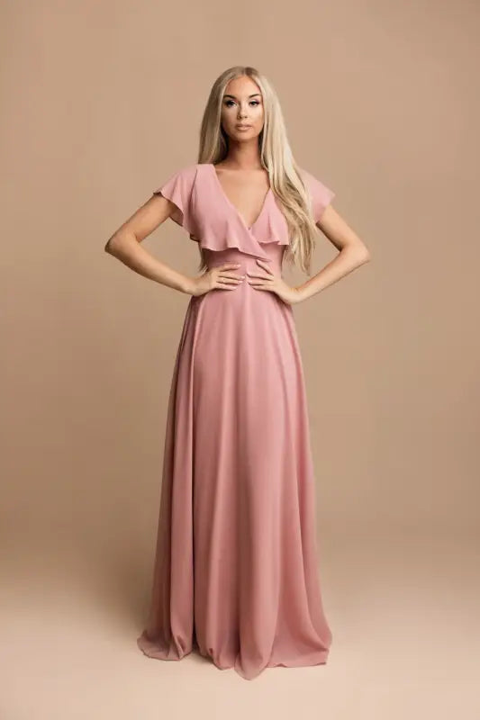 MARTINA DRESS OLD PINK 77001-3 - Livre e Solta Fashion