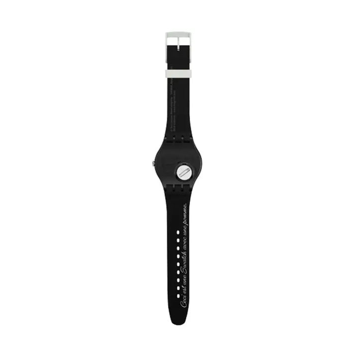 Stylish black men's watch with a sleek, minimalist design from the Livre e Solta Fashion brand.