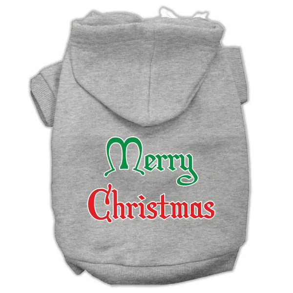 Merry Christmas Screen Print Pet Hoodies - Livre e Solta Fashion