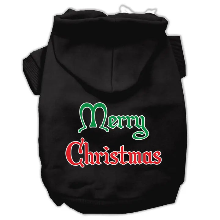 Merry Christmas Screen Print Pet Hoodies - Livre e Solta Fashion