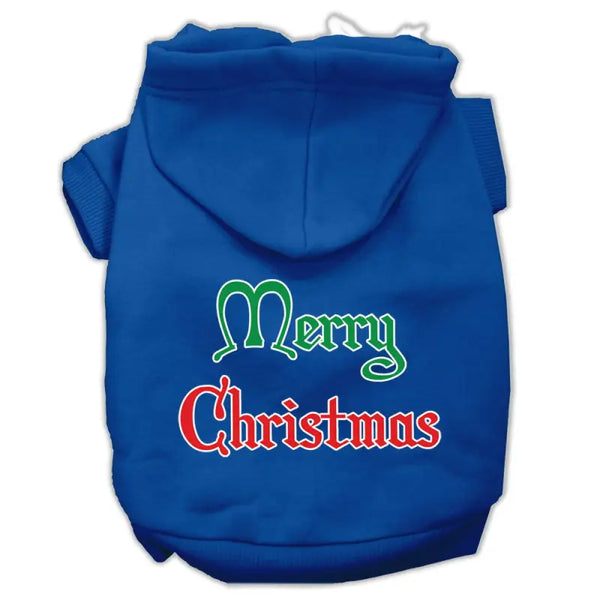 Merry Christmas Screen Print Pet Hoodies - Livre e Solta Fashion