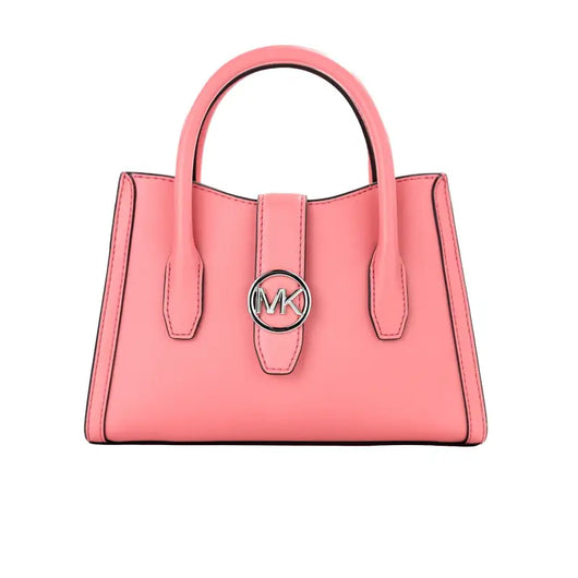 Michael Kors Gabby Small Tea Rose Faux Leather Top Zip Satchel Crossbody Bag - Livre e Solta Fashion