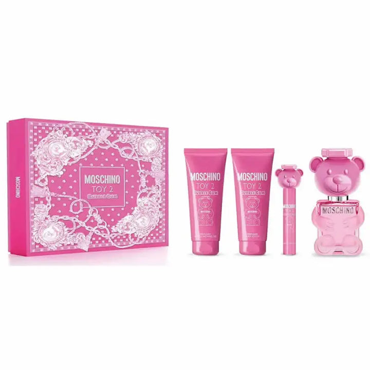 Moschino Toy 2 Bubblegum Eau de Toilette Spray 100ml Set 4 Pieces - Livre e Solta Fashion