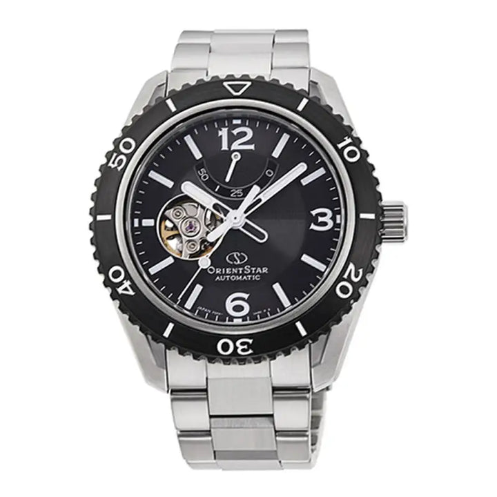 Orient Star Open Heart Diver Automatic RE-AT0101B00B Mens Watch - Livre e Solta Fashion