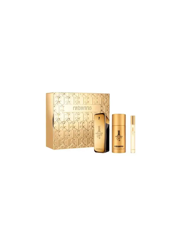 Paco Rabanne 1 Million Eau De Toilette Spray 100ml Set 3 Pieces - Livre e Solta Fashion