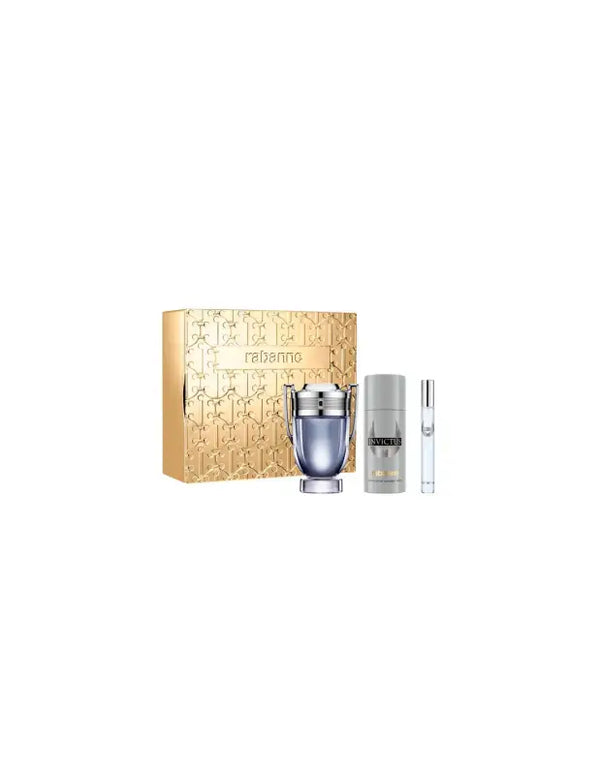 Paco Rabanne Invictus Eau De Toilette Spray 100ml Set 3 Pieces - Livre e Solta Fashion