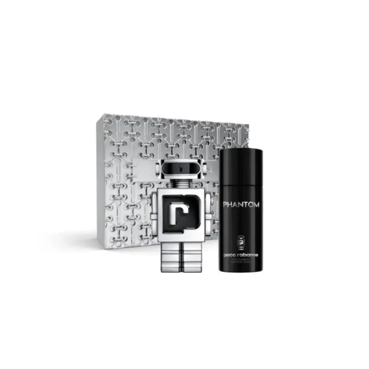 Paco Rabanne Phantom Eau De Toilette Spray 100ml Set 2 Pieces Christmas 2023 - Livre e Solta Fashion