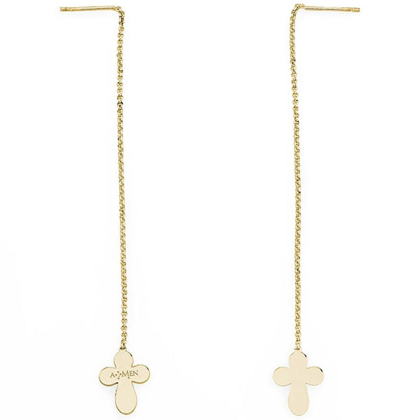 Ladies'Earrings Amen CROCE GOLD