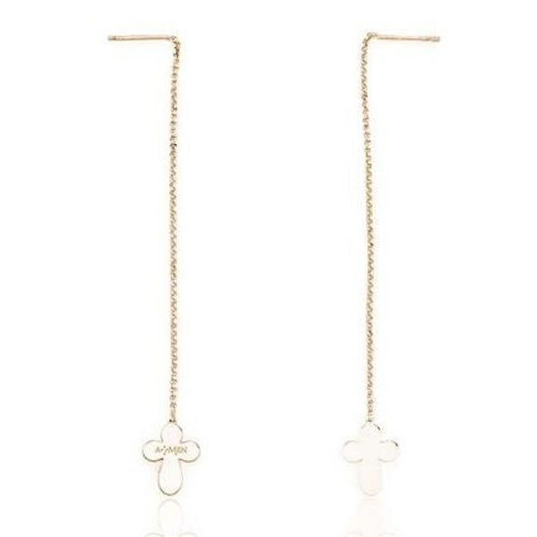 Ladies'Earrings Amen CROCE ROSE GOLD