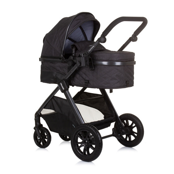 Harmony Foldable 3-in-1 Stroller with Diaper Bag Granite