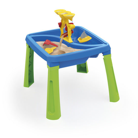 3-in-1 Sand and Water Table with Drawing Table Blue/Green