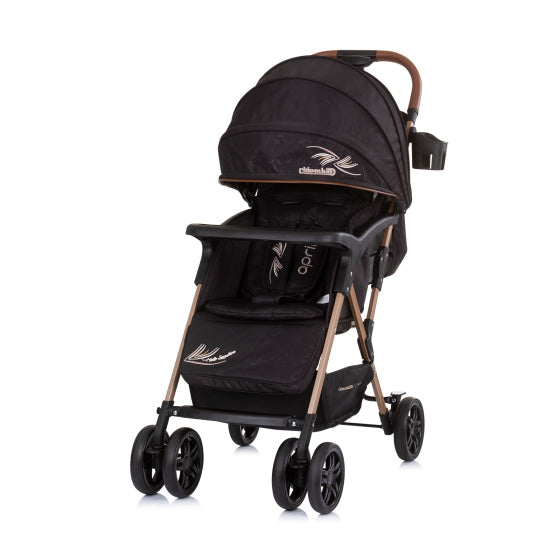 April Foldable Buggy with Foot Cover Obsidian Black