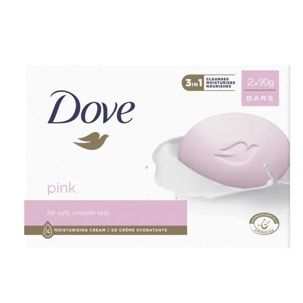 Dove Pink Jabon Pack Doble 90g - Livre e Solta Fashion