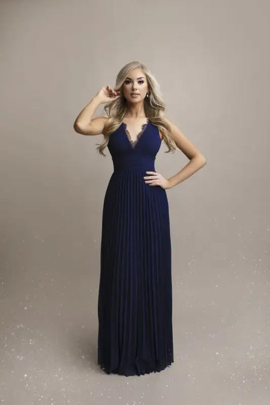 SENAT STYLISH  DRESS NAVY BLUE 65004-2 - Livre e Solta Fashion