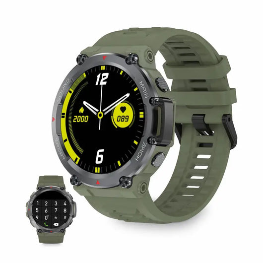 Smartwatch KSIX Oslo 1.5" Bluetooth 5.0 270 mAh in stylish green color with sleek design and digital display