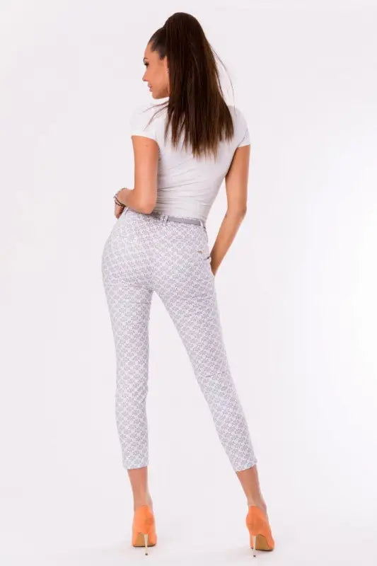 TROUSERS+BELT -GREY 48012-1 - Livre e Solta Fashion