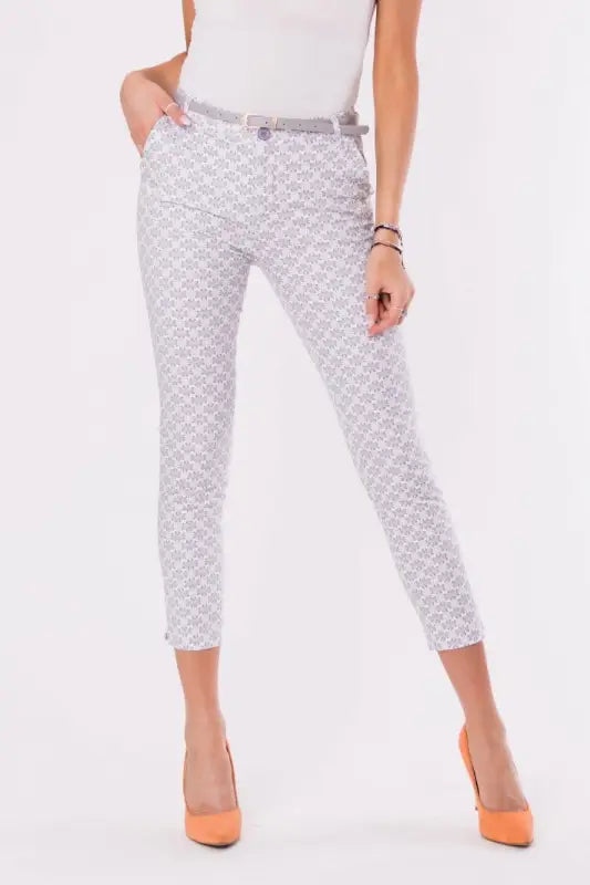 TROUSERS+BELT -GREY 48012-1 - Livre e Solta Fashion